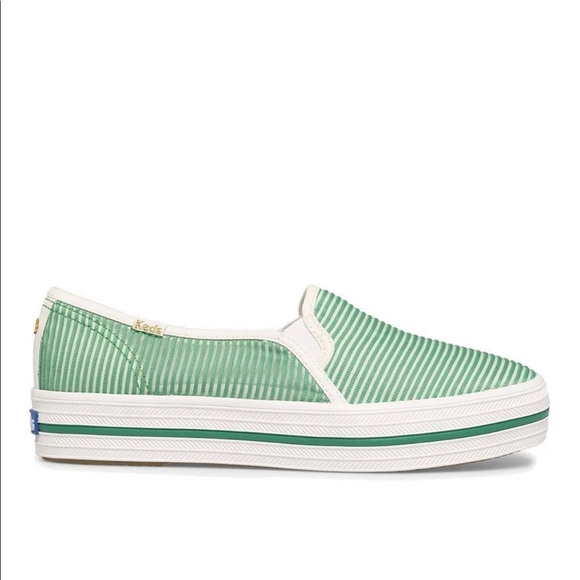 NWOT Keds Women's x Kate Spade Triple Decker Mesh Sneakers GREEN
